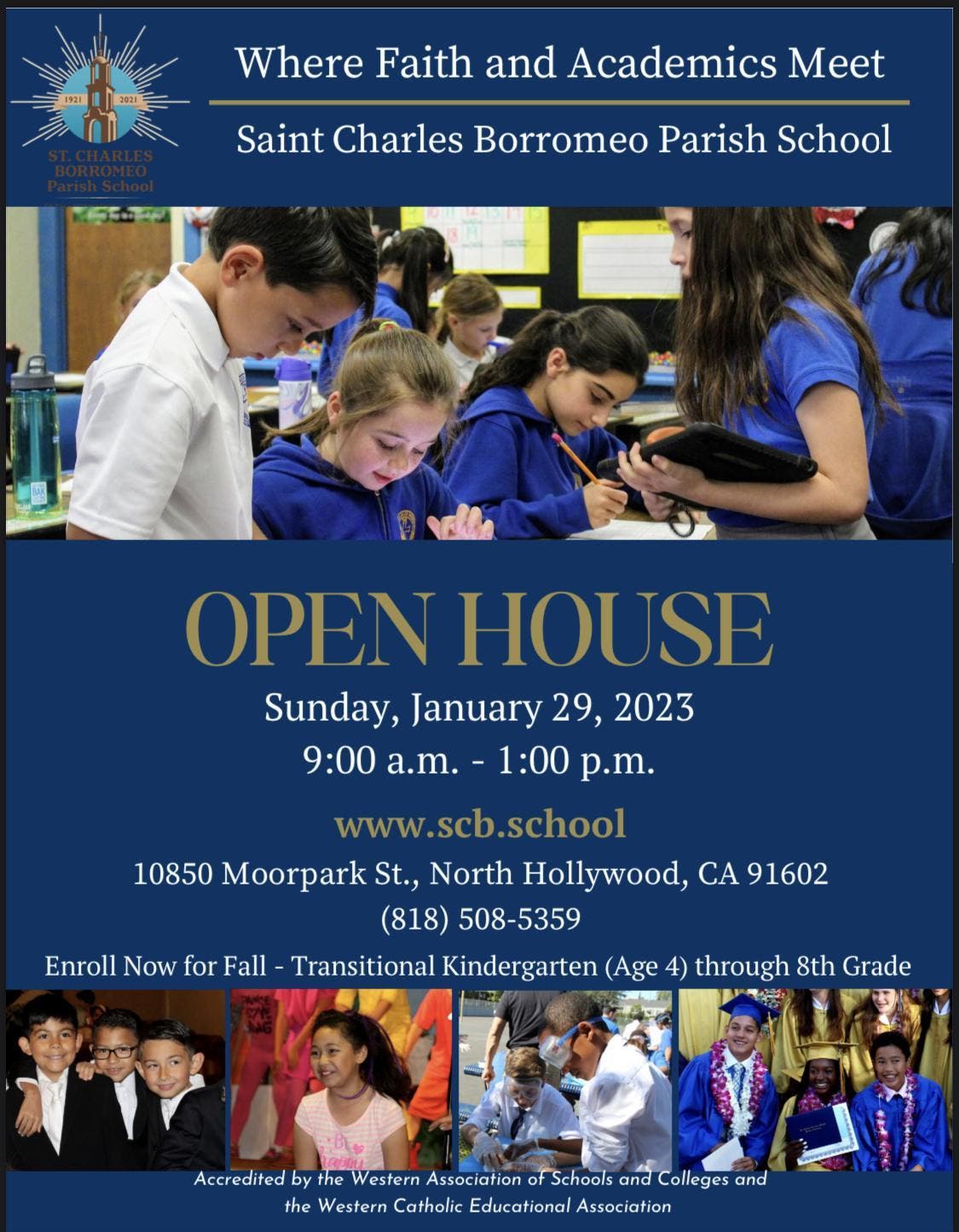St. Charles Borromeo School Open House (Sunday, January 29th)