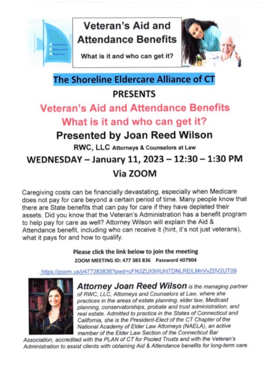 Veteran's Aid and Attendance Benefits