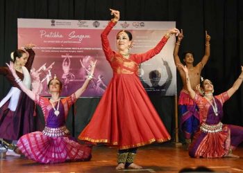 Japanese Woman Performs Traditional Indian Dance