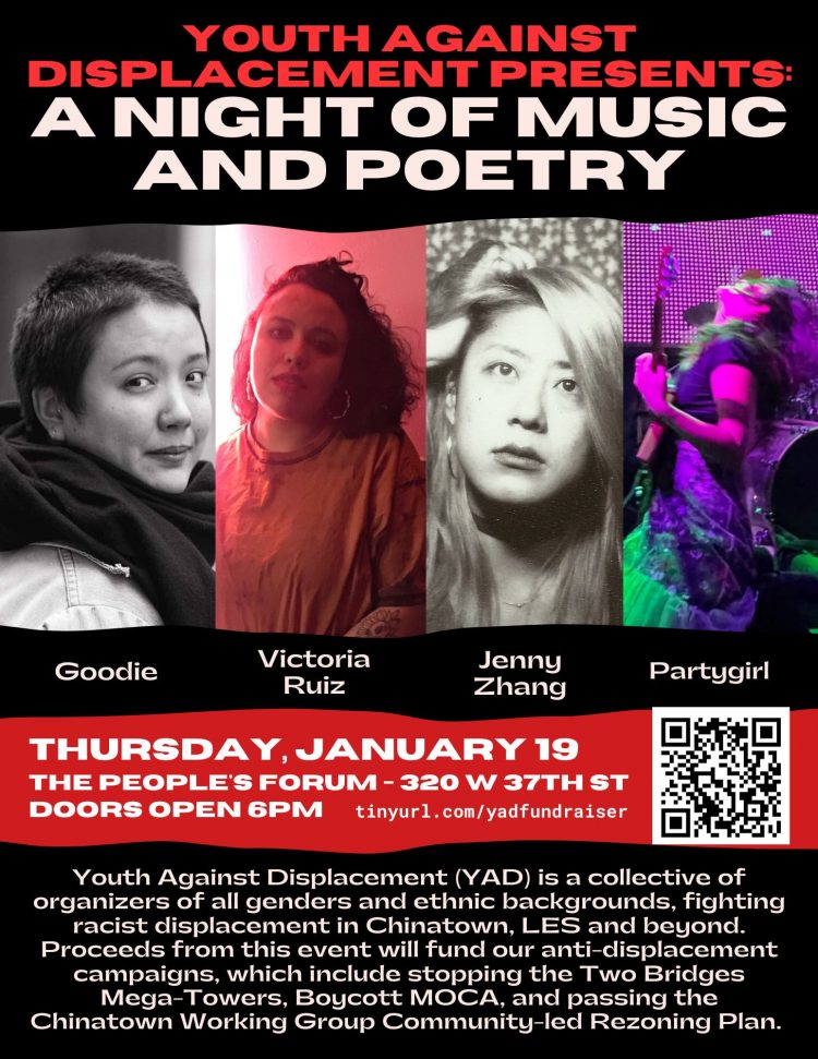 Jan 19 | A Night of Poetry, Music to End Displacement