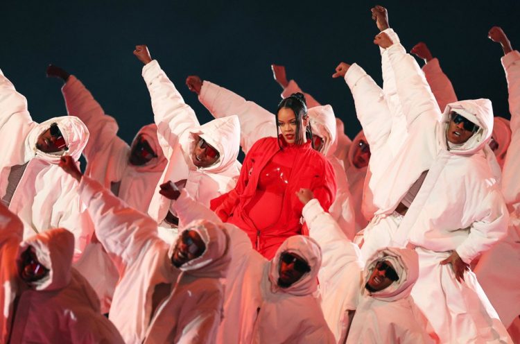 An Airborne (And Pregnant) Rihanna Brings a Parade of Hits to Super Bowl 2023 Halftime Show