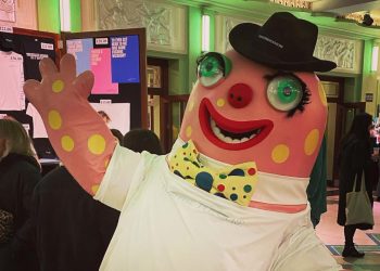 Mr Blobby joins Self Esteem on stage at Hammersmith gig