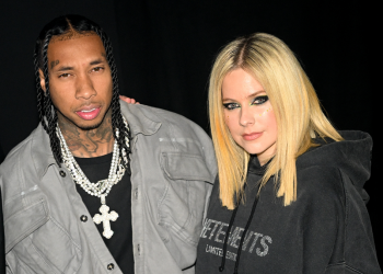 Tyga Appears to Make Avril Lavigne Relationship Instagram Official With Matching Leather in Paris Pics