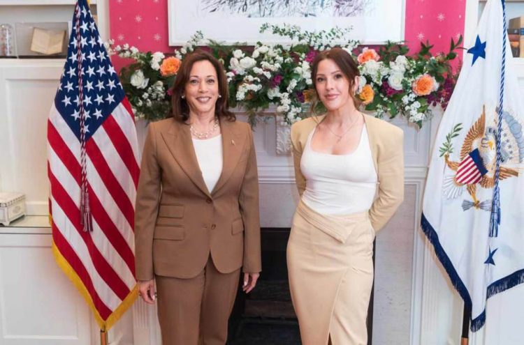 Ellie Goulding Celebrated Earth Day With Vice Pres. Kamala Harris
