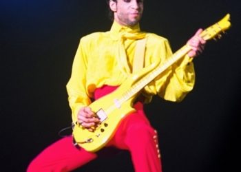 Prince 200K+ owned & played yellow Schecter Cloud guitar goes up for auction