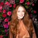 Lindsay Lohan Shows Off Her New Baby Bump in Crochet Maxi Dress