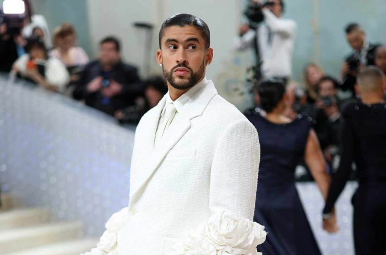 Bad Bunny Is All Glam in Backless Suit at 2023 Met Gala