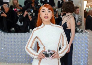 Ice Spice Trades Her Trademark Curls for Sleek Hair & Dress in Met Gala Debut