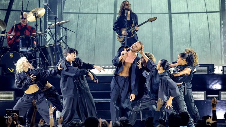 Imagine Dragons Perform at Netflix Picket Line in Support of the Writers Strike