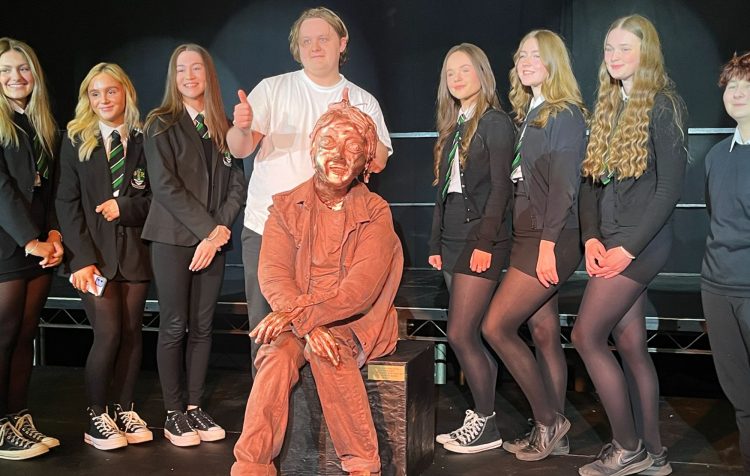 Lewis Capaldi presented with an “unusual” statue of himself