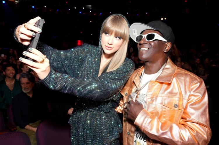 Flavor Flav Shows Love to Fellow Swifties at Taylor Swift’s Eras Tour Concert in Detroit