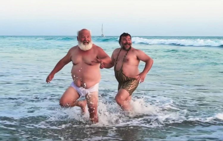 Tenacious D frolic on the beach for their cover of ‘Wicked Game’