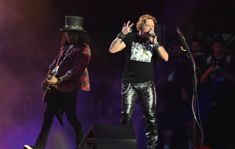 Watch Axl Rose take a tumble on stage at Guns N’ Roses’ BST Hyde Park show