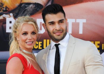 Video Appears to Show Britney Spears Inadvertently Hitting Herself in Face During Wembanyama Encounter