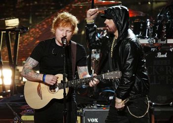 Watch Eminem join Ed Sheeran onstage during ‘Mathematics’ US tour