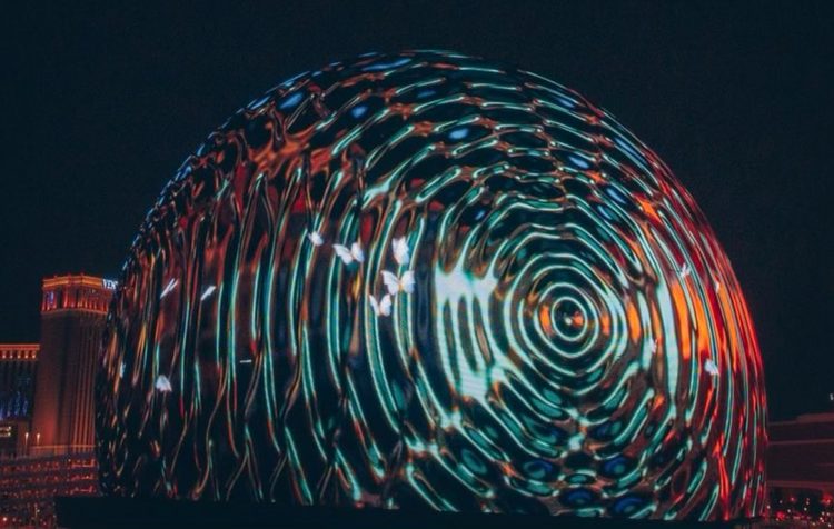 Watch the MSG Sphere in Las Vegas light up for the first time