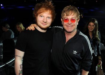 Watch Ed Sheeran and Elton John Adorably Exchange Ugly Soccer-Themed Christmas Sweaters