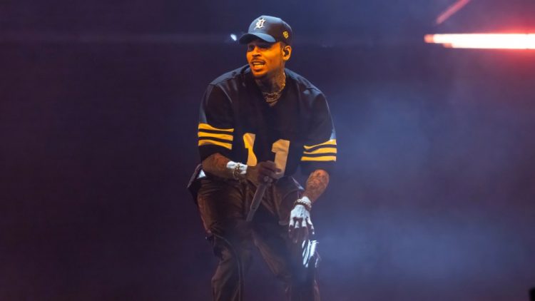 Chris Brown Gets Stuck Suspended in Air During Concert