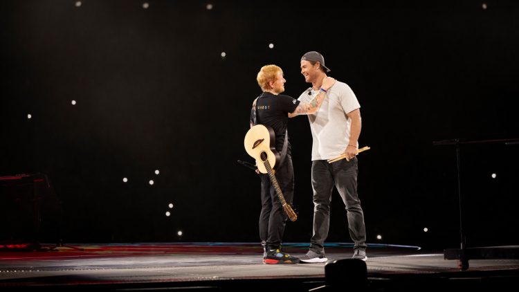 Chris Hemsworth Surprises 70,000 Fans in Romania Playing Drums at Ed Sheeran Concert