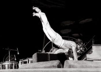 Sir Elton John’s 50-Year Career Honored With Gravity-Defying Keyboard Handstand Figure at Madame Tussauds London