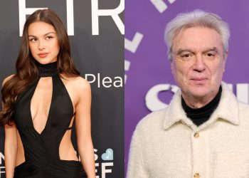 David Byrne Joins Olivia Rodrigo for Surprise Performance of “Burning Down the House” at Governors Ball